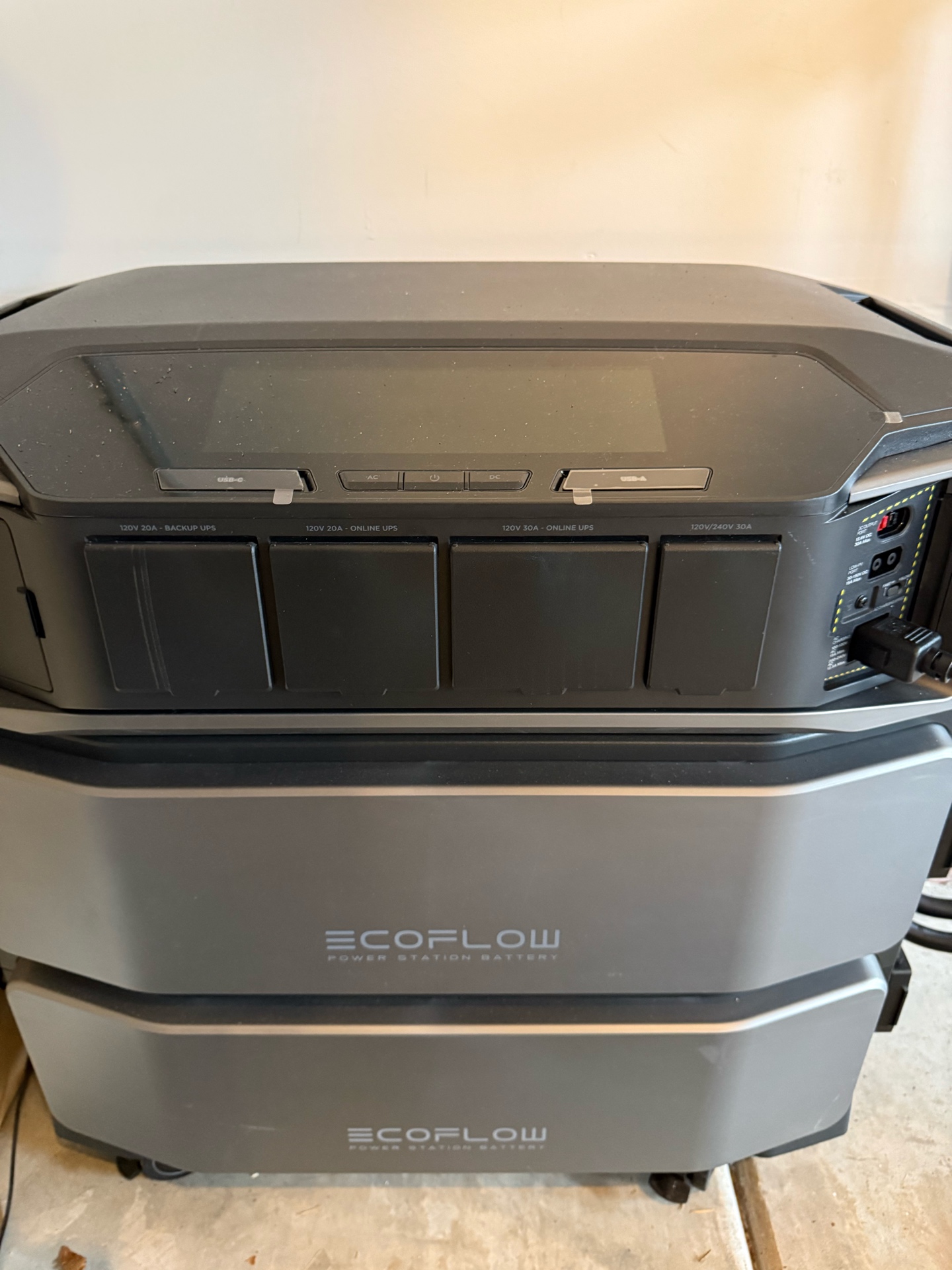 EcoFlow power station installation